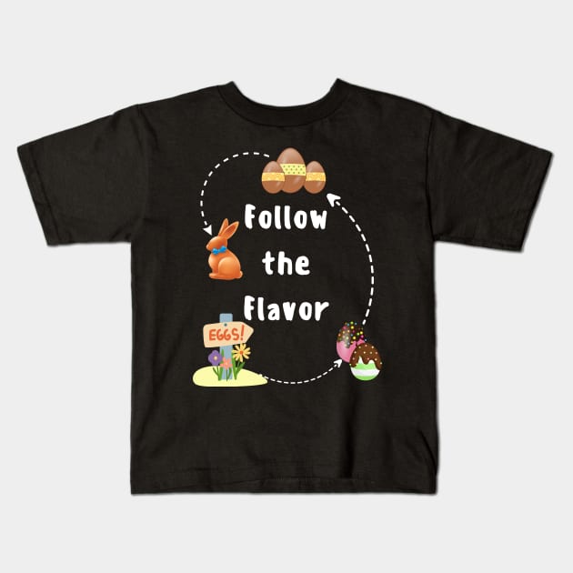 Easter egg hunt saying funny chocolate egg lover Easter egg search Kids T-Shirt by Artstastic